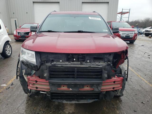 1FM5K7B82HGA11382 - 2017 FORD EXPLORER RED photo 5