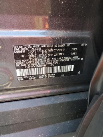 2T3P1RFV1RW459033 - 2024 TOYOTA RAV4 XLE GRAY photo 13
