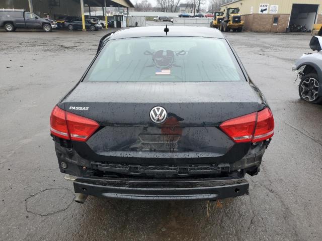 1VWAP7A32CC006156 - 2012 VOLKSWAGEN PASSAT S BLACK photo 6