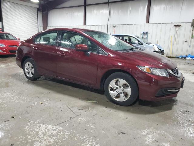 19XFB2F57EE031246 - 2014 HONDA CIVIC LX BURGUNDY photo 4