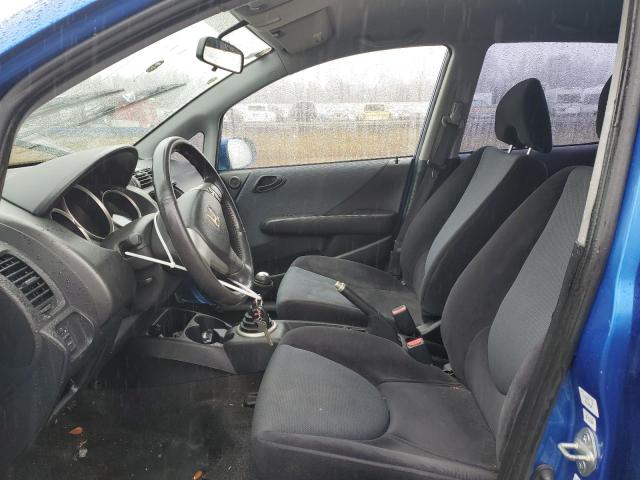 JHMGD37608S033688 - 2008 HONDA FIT SPORT BLUE photo 7