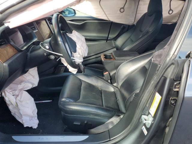 5YJSA1E21LF359269 - 2020 TESLA MODEL S Сірий фото 7