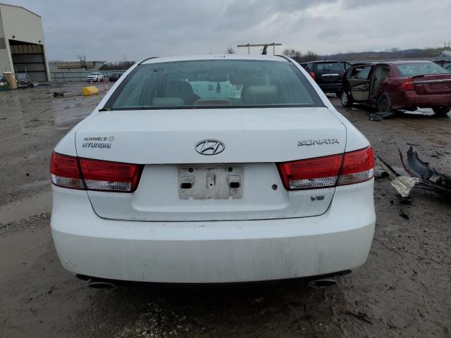 5NPEU46F76H108169 - 2006 HYUNDAI SONATA GLS WHITE photo 6