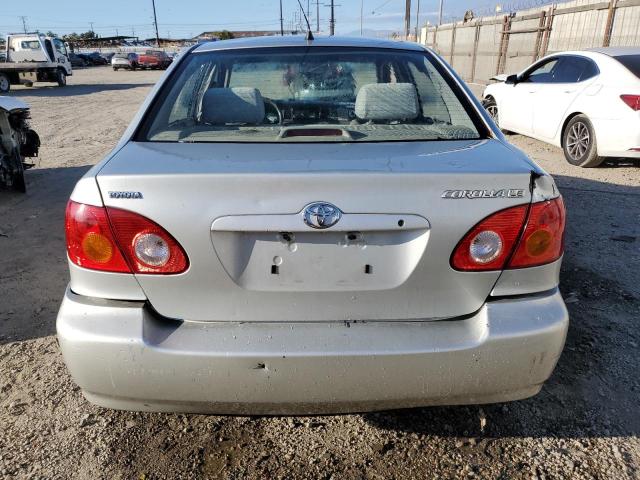 1NXBR38E04Z244015 - 2004 TOYOTA COROLLA CE SILVER photo 6