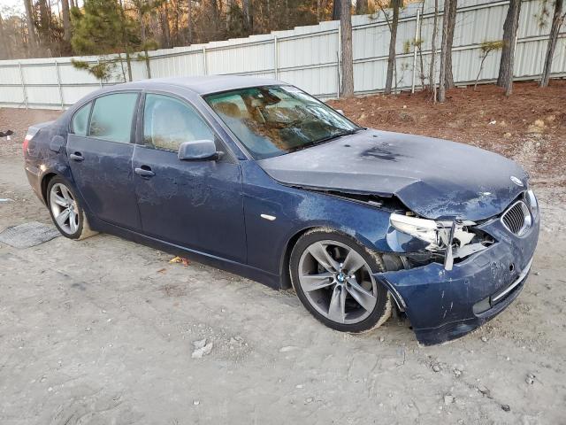 WBANU53558CT10795 - 2008 BMW 528 I BLUE photo 4