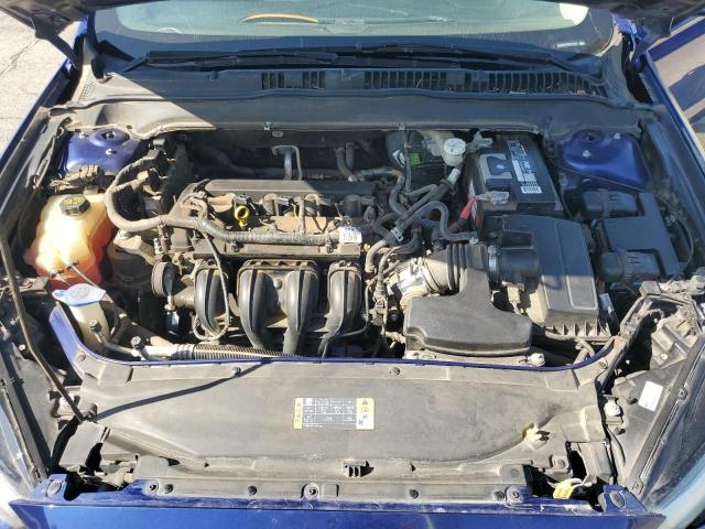 3FA6P0H73FR114547 - 2015 FORD FUSION SE BLUE photo 11