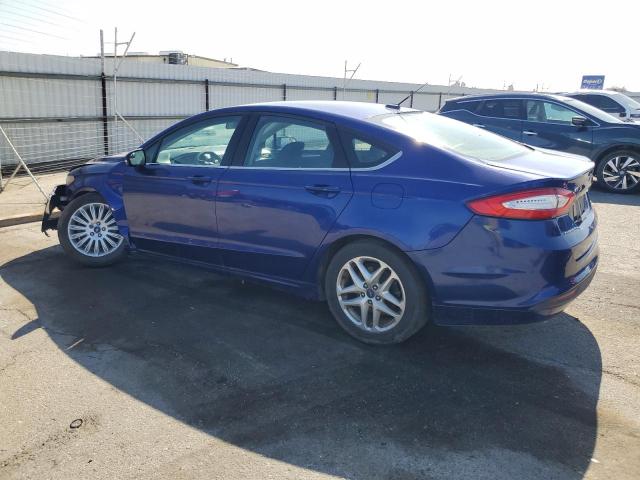 3FA6P0H73FR114547 - 2015 FORD FUSION SE BLUE photo 2