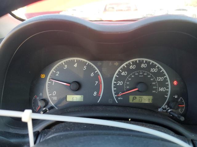 JTDBU4EE5BJ102819 - 2011 TOYOTA COROLLA BASE Czerwony zdjęcie 9