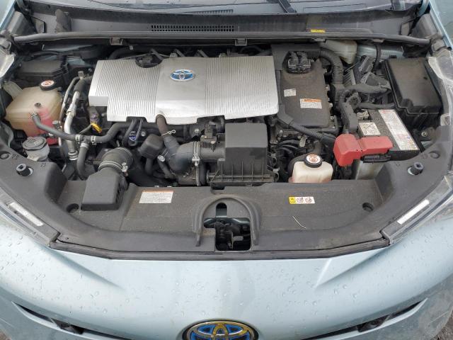 JTDKBRFU0J3597443 - 2018 TOYOTA PRIUS მწვანე ფოტო 11