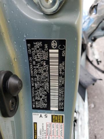 JTDKBRFU0J3597443 - 2018 TOYOTA PRIUS მწვანე ფოტო 12