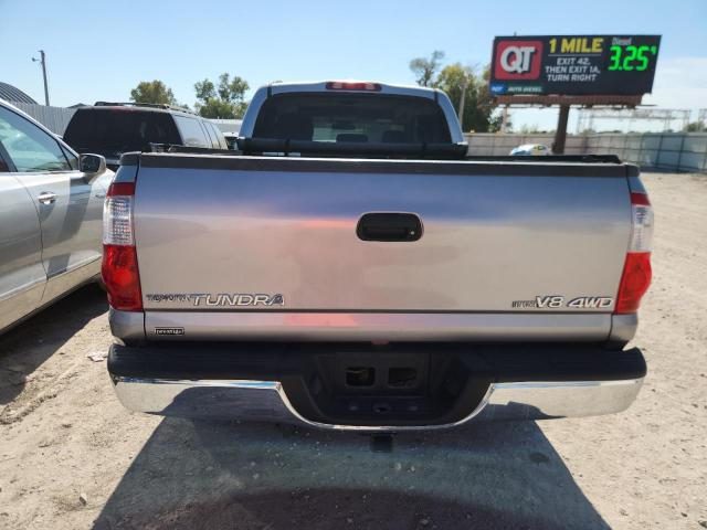 5TBDT44136S520159 - 2006 TOYOTA TUNDRA DOUBLE CAB SR5 SILVER photo 6