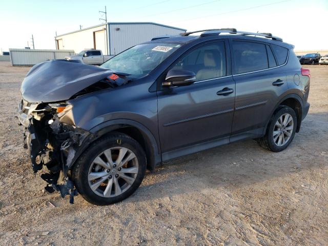 2T3YFREV5FW144464 - 2015 TOYOTA RAV4 LIMITED GRAY photo 1