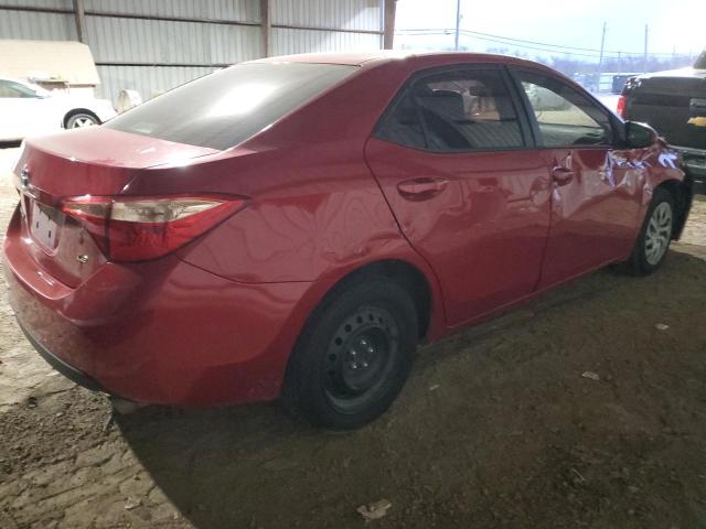 2T1BURHE1JC051516 - 2018 TOYOTA COROLLA L RED photo 3