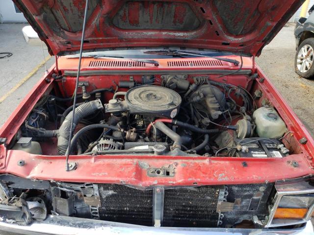 1B7GN14M1HS328949 - 1987 DODGE DAKOTA RED photo 11