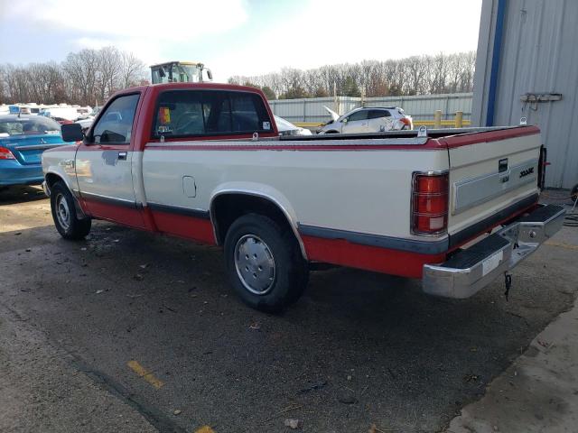 1B7GN14M1HS328949 - 1987 DODGE DAKOTA RED photo 2