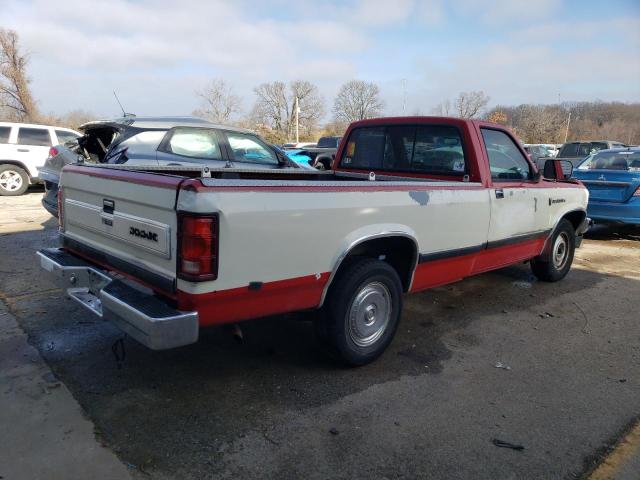 1B7GN14M1HS328949 - 1987 DODGE DAKOTA RED photo 3