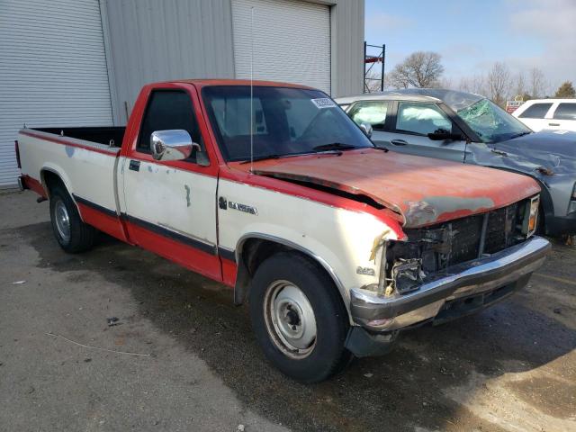 1B7GN14M1HS328949 - 1987 DODGE DAKOTA RED photo 4