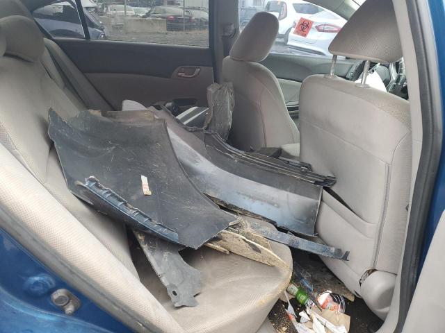 2HGFB2F55CH556177 - 2012 HONDA CIVIC LX BLUE photo 10