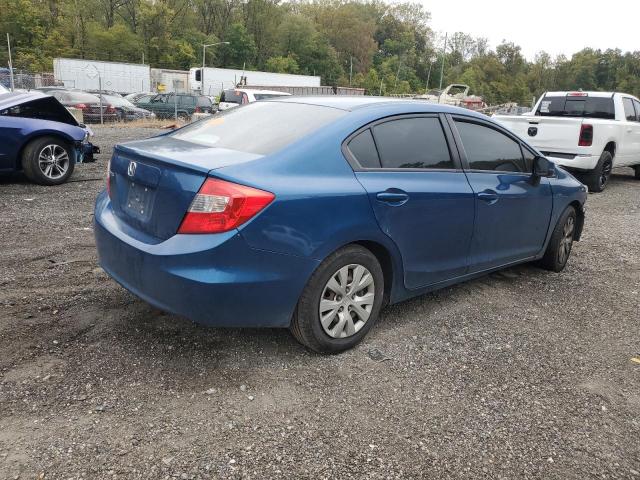 2HGFB2F55CH556177 - 2012 HONDA CIVIC LX BLUE photo 3