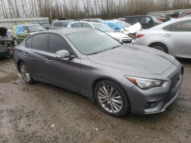 JN1EV7AR0JM439645 - 2018 INFINITI Q50 LUXE GRAY photo 4