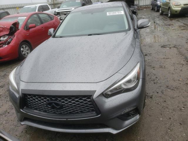 JN1EV7AR0JM439645 - 2018 INFINITI Q50 LUXE GRAY photo 5