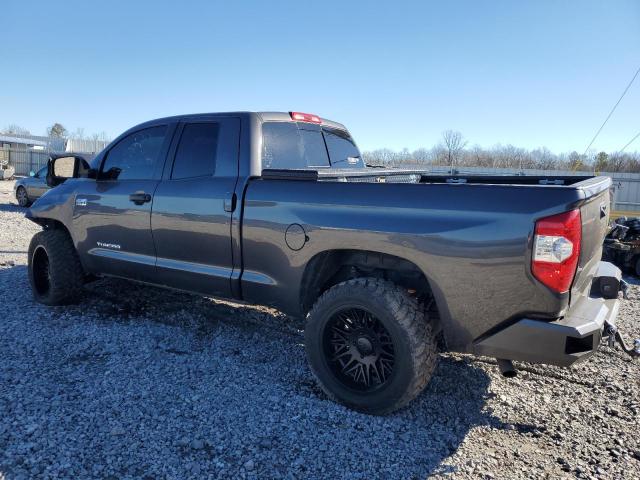 5TFUW5F17KX784877 - 2019 TOYOTA TUNDRA DOUBLE CAB SR/SR5 GRAY photo 2