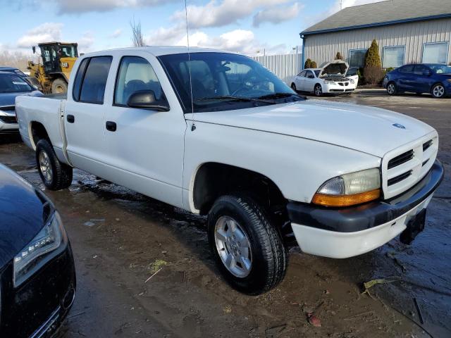 1B7HG2ANX1S256821 - 2001 DODGE DAKOTA QUAD WHITE photo 4