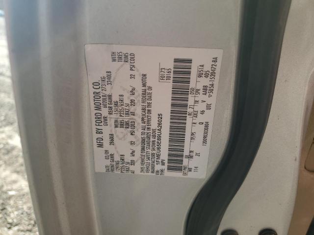 1FMEU65E89UA26025 - 2009 FORD EXPLORER LIMITED ვერცხლისფერი ფოტო 13