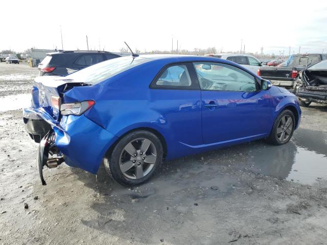 KNAFU6A21A5181127 - 2010 KIA FORTE EX BLUE photo 3