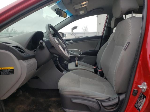 KMHCT4AE0DU540044 - 2013 HYUNDAI ACCENT GLS RED photo 7