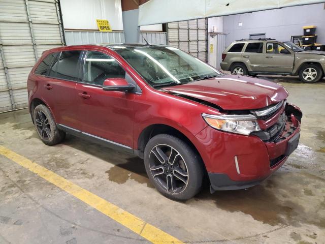 2FMDK3JCXDBB77662 - 2013 FORD EDGE SEL MAROON photo 4