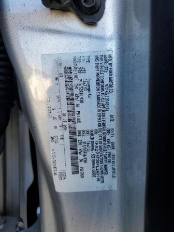 1FADP3F29FL243116 - 2015 FORD FOCUS SE SILVER photo 12