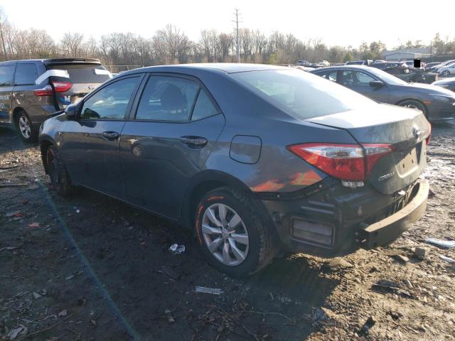 2T1BURHE6GC639615 - 2016 TOYOTA COROLLA L GRAY photo 2