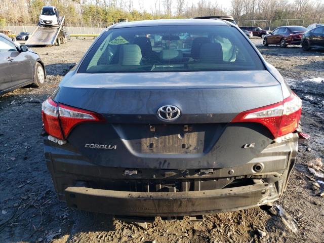 2T1BURHE6GC639615 - 2016 TOYOTA COROLLA L GRAY photo 6