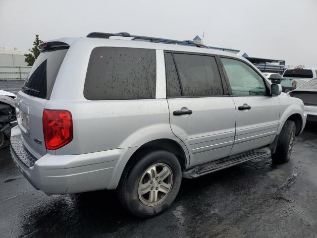 2HKYF18574H517067 - 2004 HONDA PILOT EXL SILVER photo 3