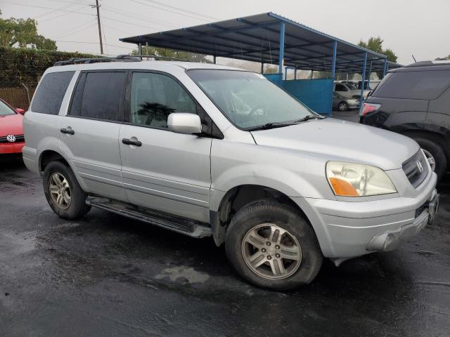 2HKYF18574H517067 - 2004 HONDA PILOT EXL SILVER photo 4