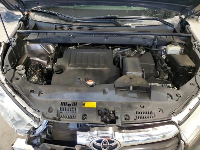 5TDKKRFH2GS500835 - 2016 TOYOTA HIGHLANDER XLE GRAY photo 12
