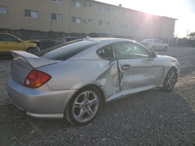 KMHHN65FX4U130768 - 2004 HYUNDAI TIBURON GT SILVER photo 3