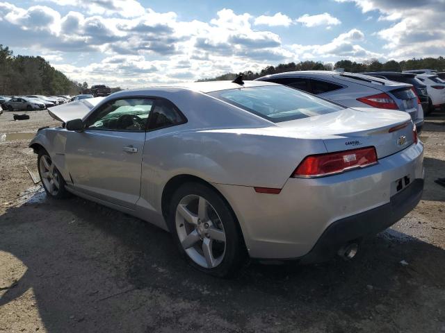 2G1FF1E36F9222292 - 2015 CHEVROLET CAMARO LT SILVER photo 2