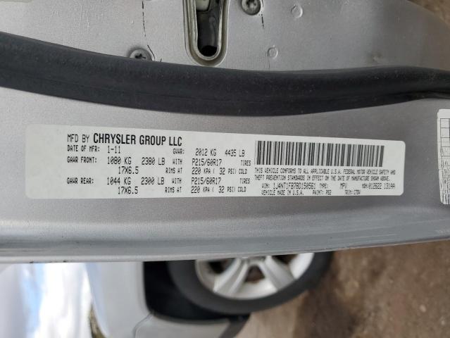 1J4NT1FB7BD150561 - 2011 JEEP COMPASS SPORT ვერცხლისფერი ფოტო 13