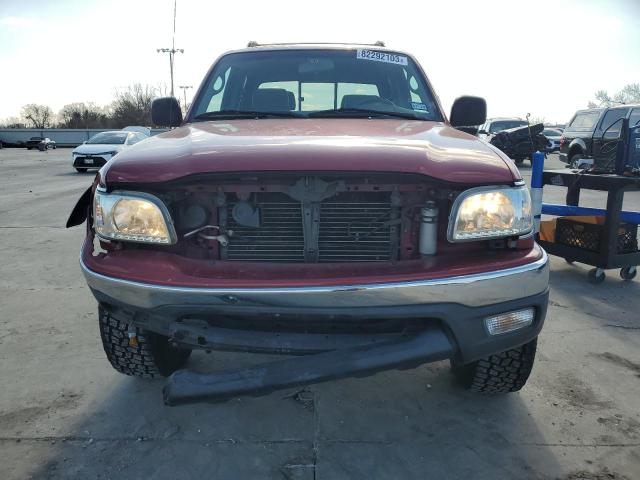 5TEGN92N54Z409498 - 2004 TOYOTA TACOMA DOUBLE CAB PRERUNNER BURGUNDY photo 5