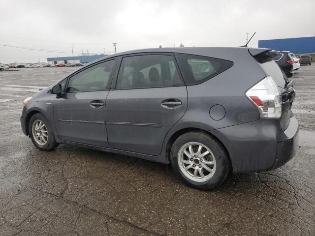 JTDZN3EUXC3185702 - 2012 TOYOTA PRIUS V GRAY photo 2