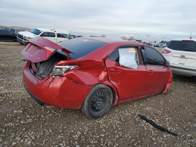 2T1BURHEXHC934802 - 2017 TOYOTA COROLLA L RED photo 3