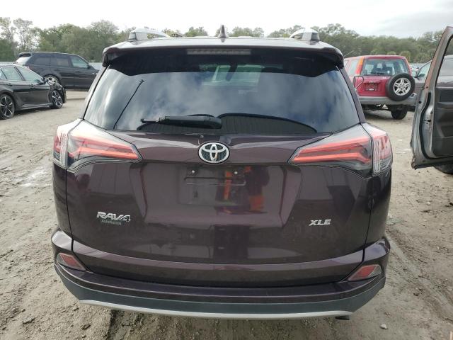 2T3WFREV7GW246793 - 2016 TOYOTA RAV4 XLE BURGUNDY photo 6