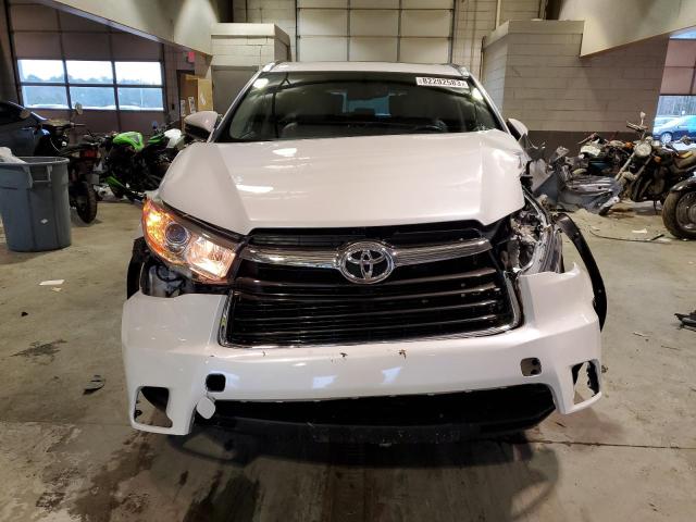 5TDJKRFH8GS289748 - 2016 TOYOTA HIGHLANDER XLE WHITE photo 5