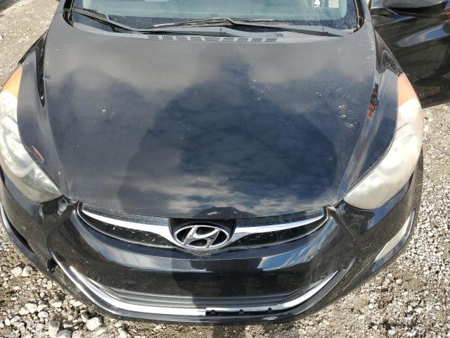 KMHDH4AE3CU401675 - 2012 HYUNDAI ELANTRA GLS BLACK photo 11