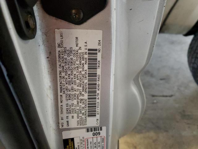5TEUU42N36Z306530 - 2006 TOYOTA TACOMA ACCESS CAB Plata foto 12
