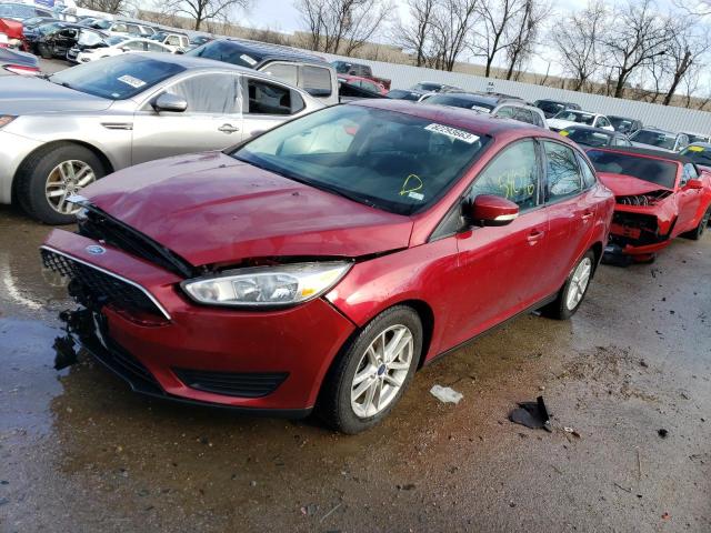 1FADP3F24HL303144 - 2017 FORD FOCUS SE RED photo 1