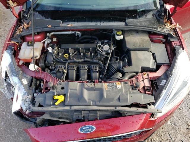 1FADP3F24HL303144 - 2017 FORD FOCUS SE RED photo 11