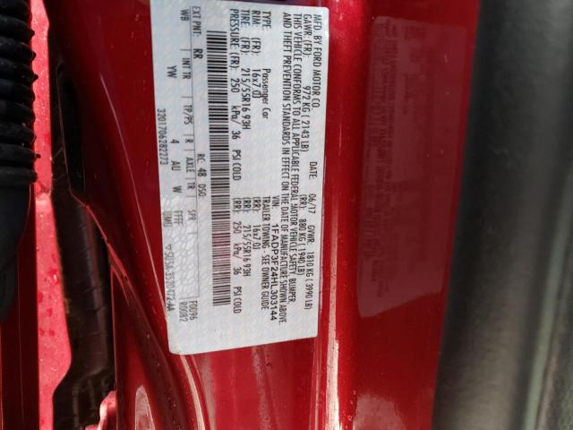 1FADP3F24HL303144 - 2017 FORD FOCUS SE RED photo 12